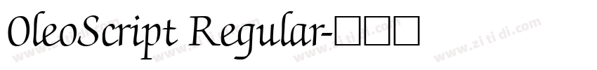 0leoScript Regular字体转换